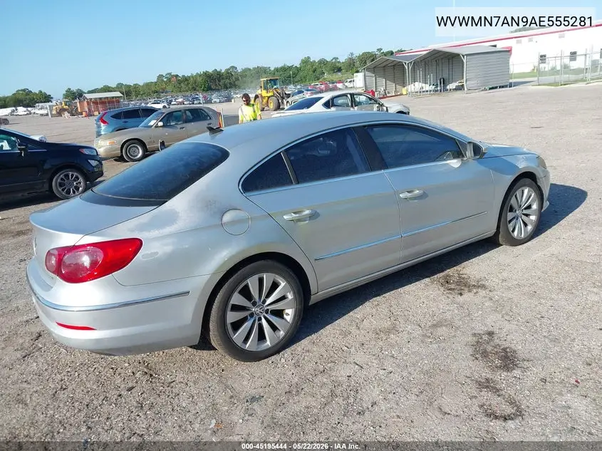 2010 Volkswagen Cc Sport VIN: WVWMN7AN9AE555281 Lot: 45195444