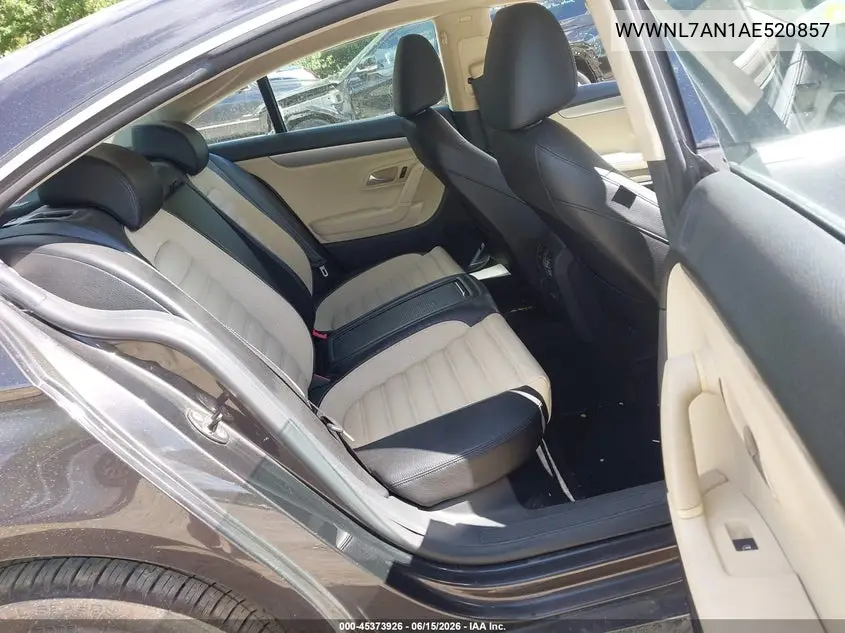 2010 Volkswagen Cc Sport VIN: WVWNL7AN1AE520857 Lot: 45373926