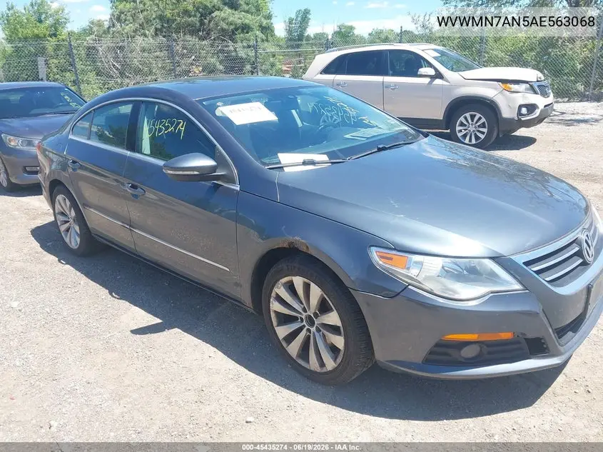 2010 Volkswagen Cc Sport VIN: WVWMN7AN5AE563068 Lot: 45435274