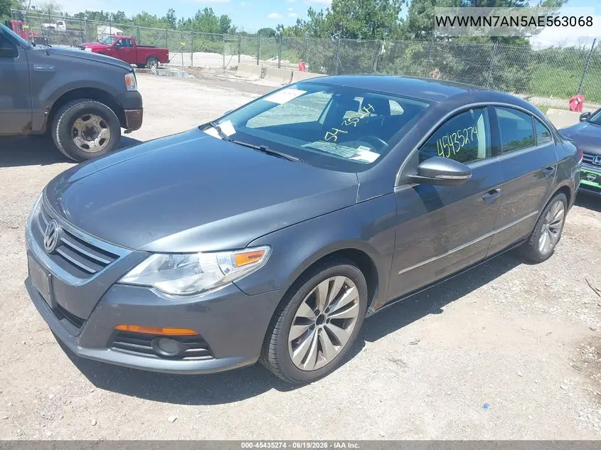 2010 Volkswagen Cc Sport VIN: WVWMN7AN5AE563068 Lot: 45435274