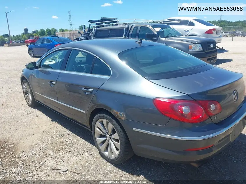 2010 Volkswagen Cc Sport VIN: WVWMN7AN5AE563068 Lot: 45435274