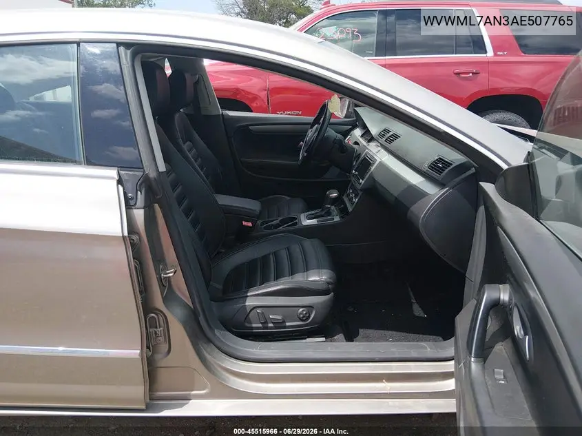 2010 Volkswagen Cc Sport VIN: WVWML7AN3AE507765 Lot: 45515966