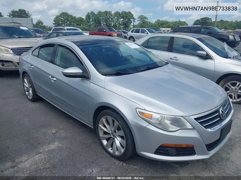 WVWHN7AN9BE733838 2011 Volkswagen Cc Lux Limited