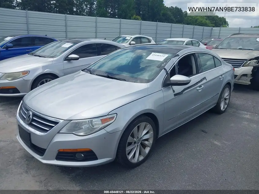 WVWHN7AN9BE733838 2011 Volkswagen Cc Lux Limited
