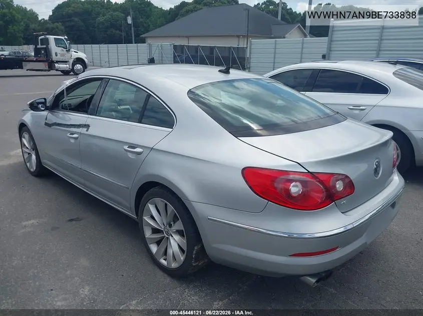 WVWHN7AN9BE733838 2011 Volkswagen Cc Lux Limited