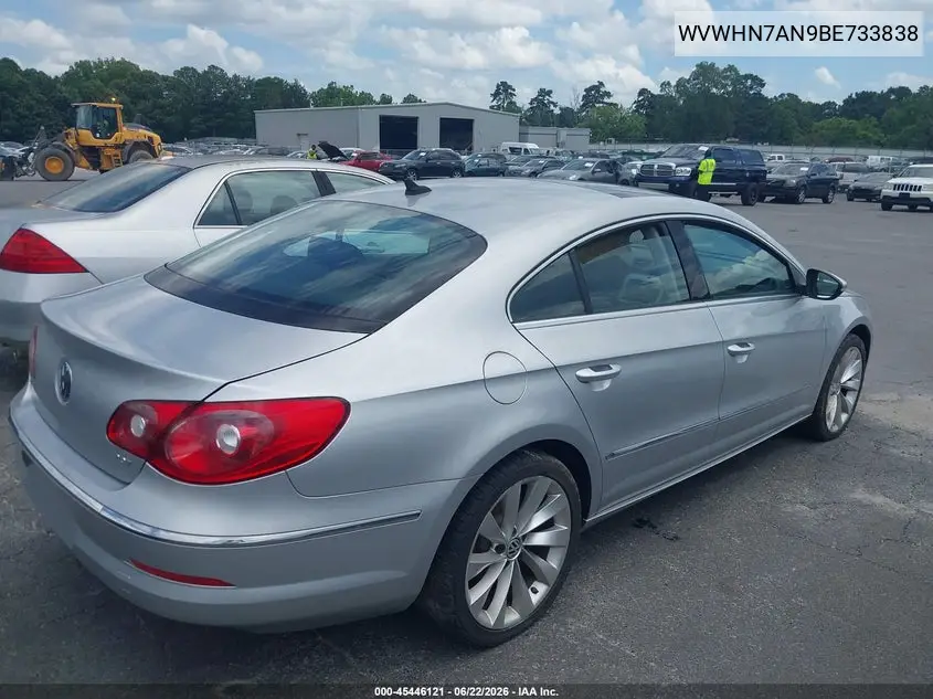 WVWHN7AN9BE733838 2011 Volkswagen Cc Lux Limited