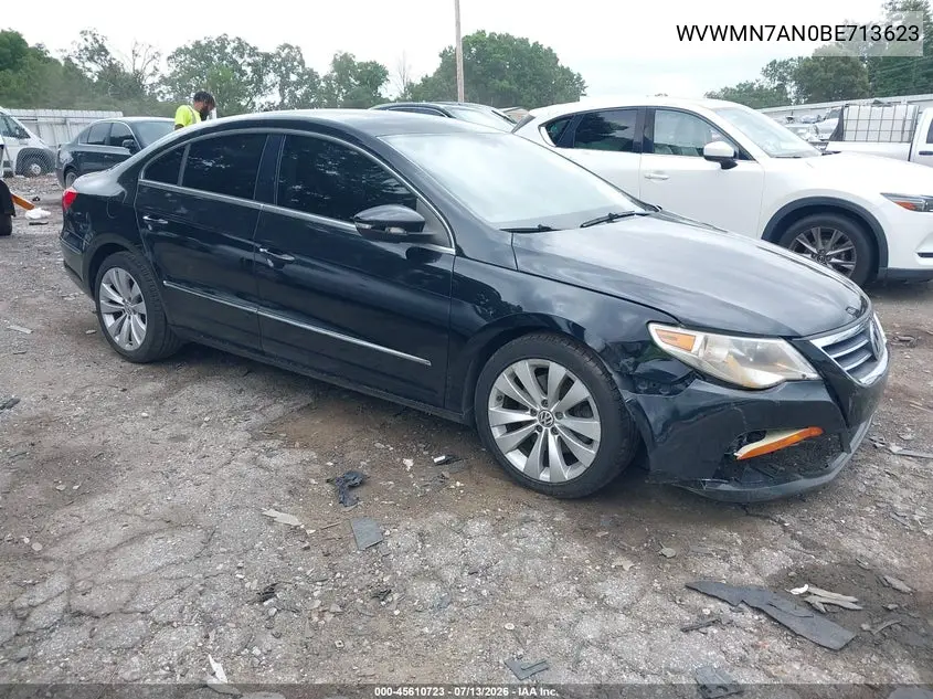 2011 Volkswagen Cc Sport VIN: WVWMN7AN0BE713623 Lot: 45610723