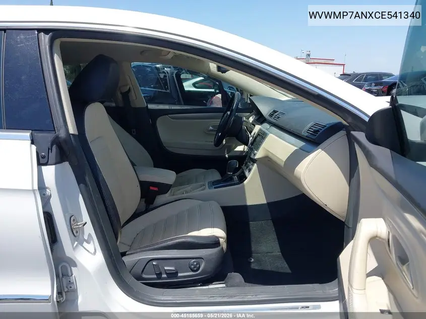 2012 Volkswagen Cc R-Line VIN: WVWMP7ANXCE541340 Lot: 45185659