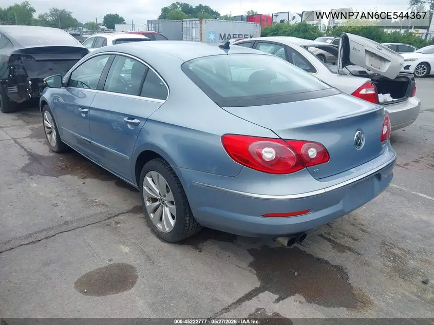 2012 Volkswagen Cc Sport VIN: WVWNP7AN6CE544367 Lot: 45222777