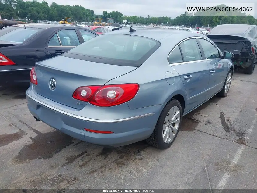 2012 Volkswagen Cc Sport VIN: WVWNP7AN6CE544367 Lot: 45222777
