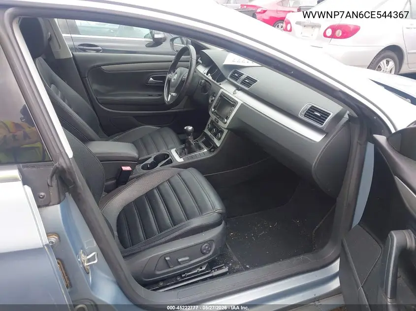 2012 Volkswagen Cc Sport VIN: WVWNP7AN6CE544367 Lot: 45222777