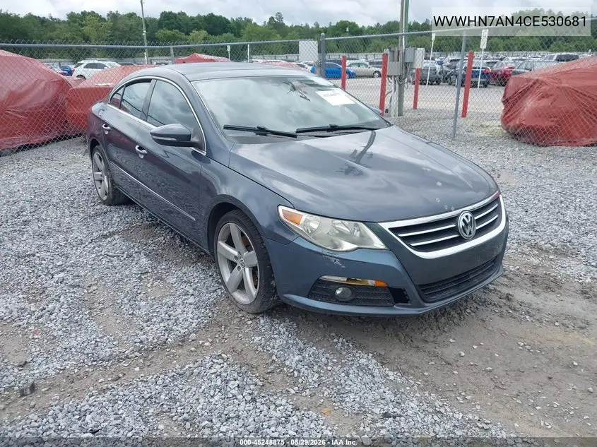2012 Volkswagen Cc Lux Plus VIN: WVWHN7AN4CE530681 Lot: 45248875