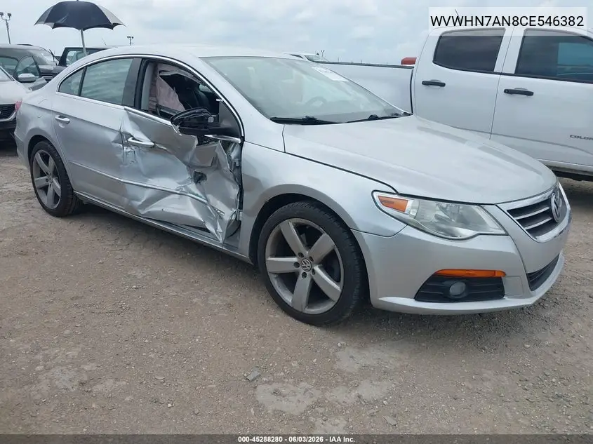 2012 Volkswagen Cc Lux VIN: WVWHN7AN8CE546382 Lot: 45288280