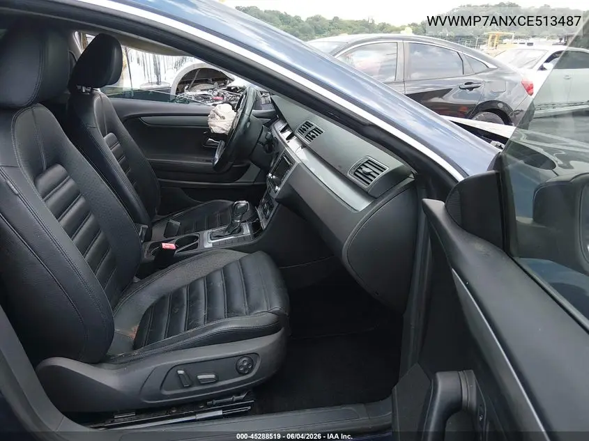 2012 Volkswagen Cc Sport VIN: WVWMP7ANXCE513487 Lot: 45288519