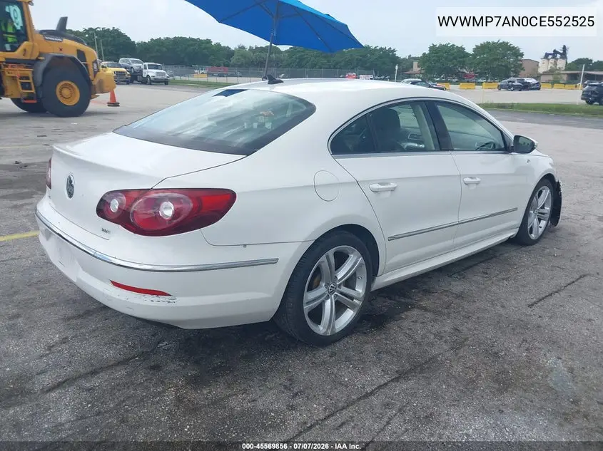 2012 Volkswagen Cc R-Line VIN: WVWMP7AN0CE552525 Lot: 45569856