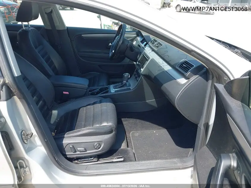 2012 Volkswagen Cc Sport VIN: WVWMP7AN1CE513068 Lot: 45624304