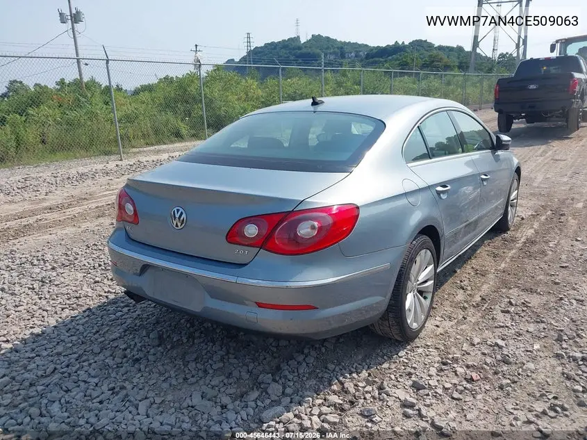 2012 Volkswagen Cc Sport VIN: WVWMP7AN4CE509063 Lot: 45646443