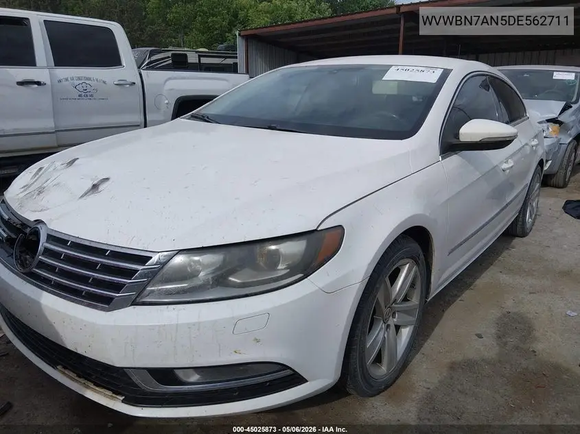 2013 Volkswagen Cc 2.0T Sport VIN: WVWBN7AN5DE562711 Lot: 45025873