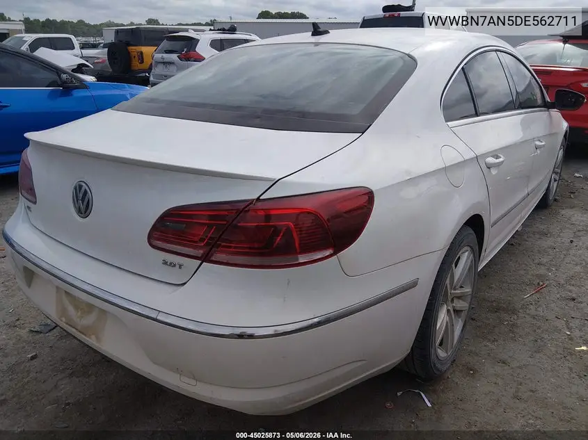 2013 Volkswagen Cc 2.0T Sport VIN: WVWBN7AN5DE562711 Lot: 45025873