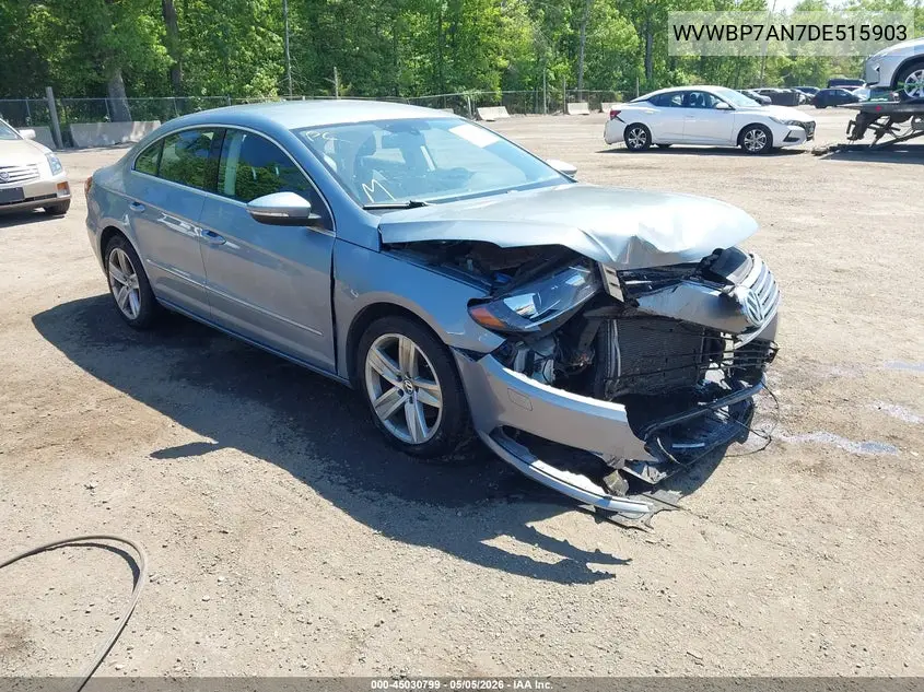 2013 Volkswagen Cc 2.0T Sport VIN: WVWBP7AN7DE515903 Lot: 45030799