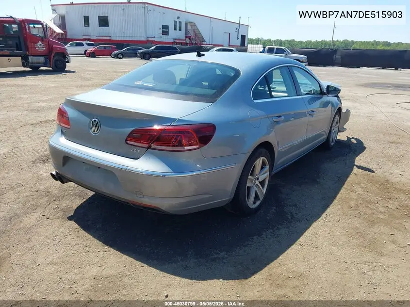 2013 Volkswagen Cc 2.0T Sport VIN: WVWBP7AN7DE515903 Lot: 45030799