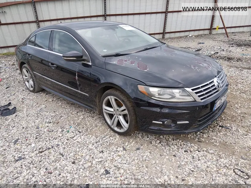 2013 Volkswagen Cc 2.0T R-Line VIN: WVWAN7ANXDE560898 Lot: 45038860