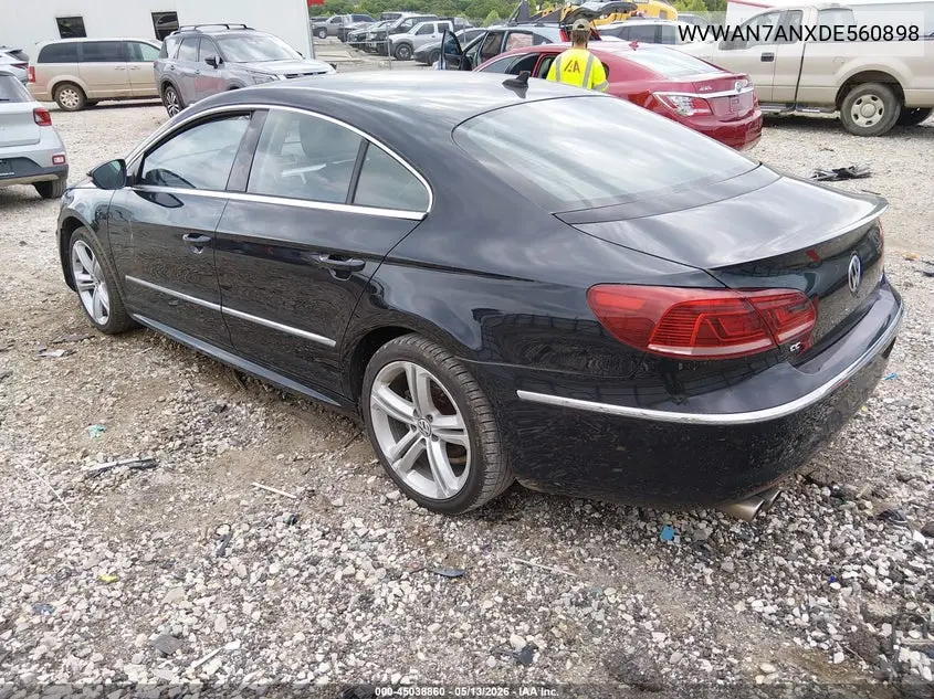 2013 Volkswagen Cc 2.0T R-Line VIN: WVWAN7ANXDE560898 Lot: 45038860