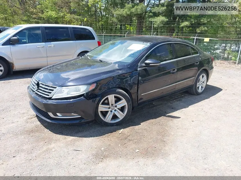2013 Volkswagen Cc 2.0T Sport VIN: WVWBP7AN0DE526256 Lot: 45063455