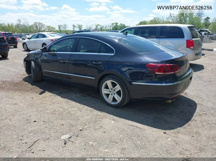2013 Volkswagen Cc 2.0T Sport VIN: WVWBP7AN0DE526256 Lot: 45063455