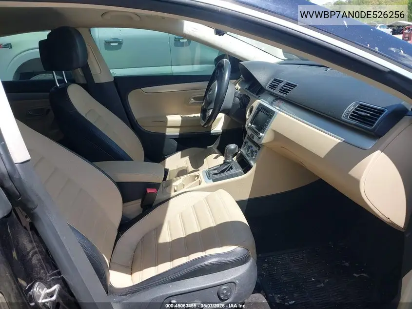 2013 Volkswagen Cc 2.0T Sport VIN: WVWBP7AN0DE526256 Lot: 45063455
