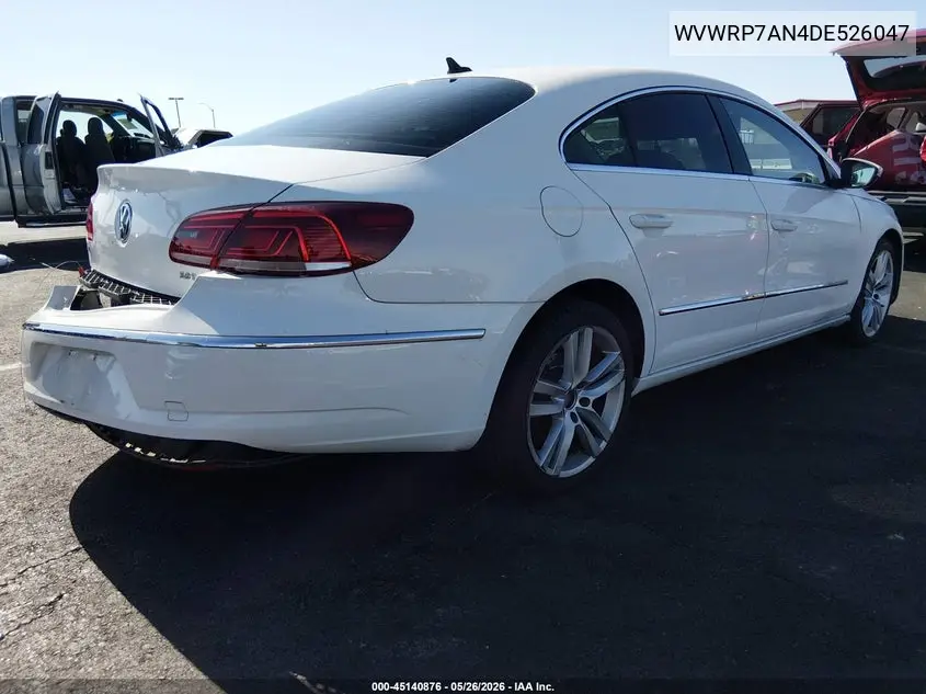 2013 Volkswagen Cc 2.0T Lux VIN: WVWRP7AN4DE526047 Lot: 45140876