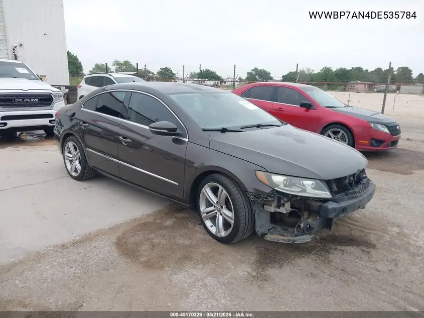 2013 Volkswagen Cc 2.0T Sport Plus VIN: WVWBP7AN4DE535784 Lot: 45170329