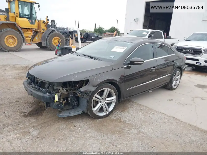 2013 Volkswagen Cc 2.0T Sport Plus VIN: WVWBP7AN4DE535784 Lot: 45170329