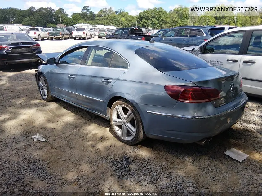 2013 Volkswagen Cc 2.0T Sport Plus VIN: WVWBP7ANXDE507729 Lot: 45174122