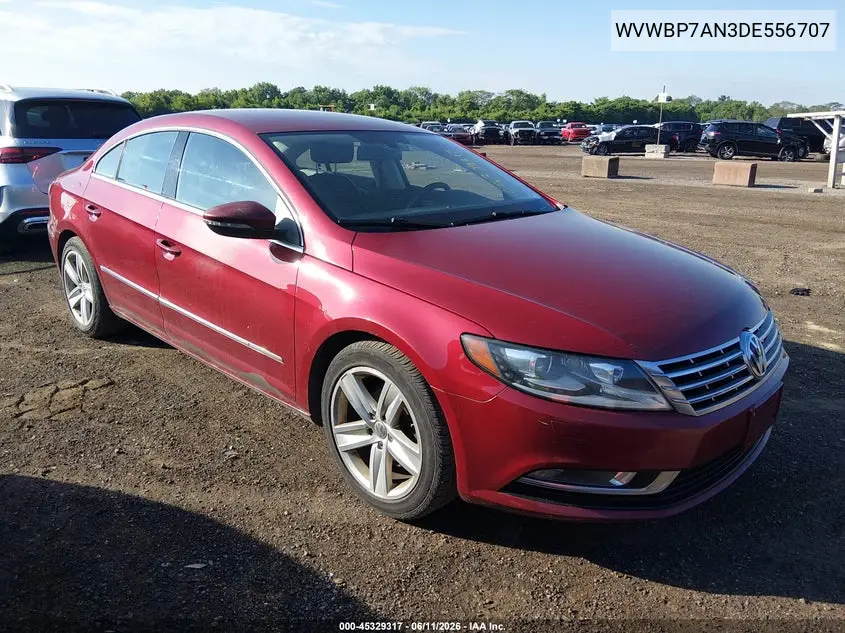 2013 Volkswagen Cc 2.0T Sport VIN: WVWBP7AN3DE556707 Lot: 45329317