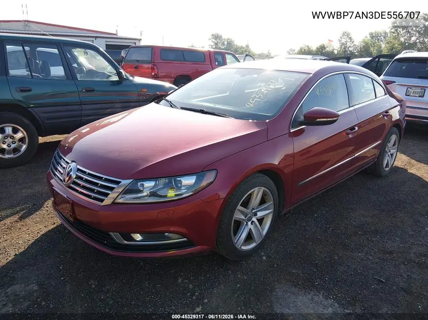 2013 Volkswagen Cc 2.0T Sport VIN: WVWBP7AN3DE556707 Lot: 45329317