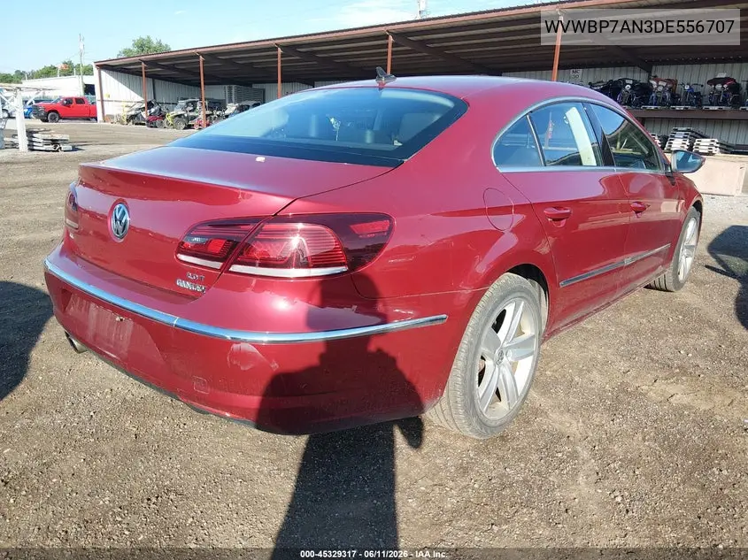 2013 Volkswagen Cc 2.0T Sport VIN: WVWBP7AN3DE556707 Lot: 45329317