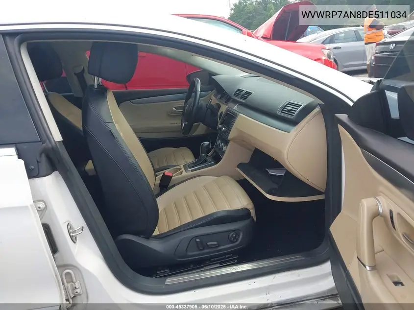 2013 Volkswagen Cc 2.0T Lux VIN: WVWRP7AN8DE511034 Lot: 45337905