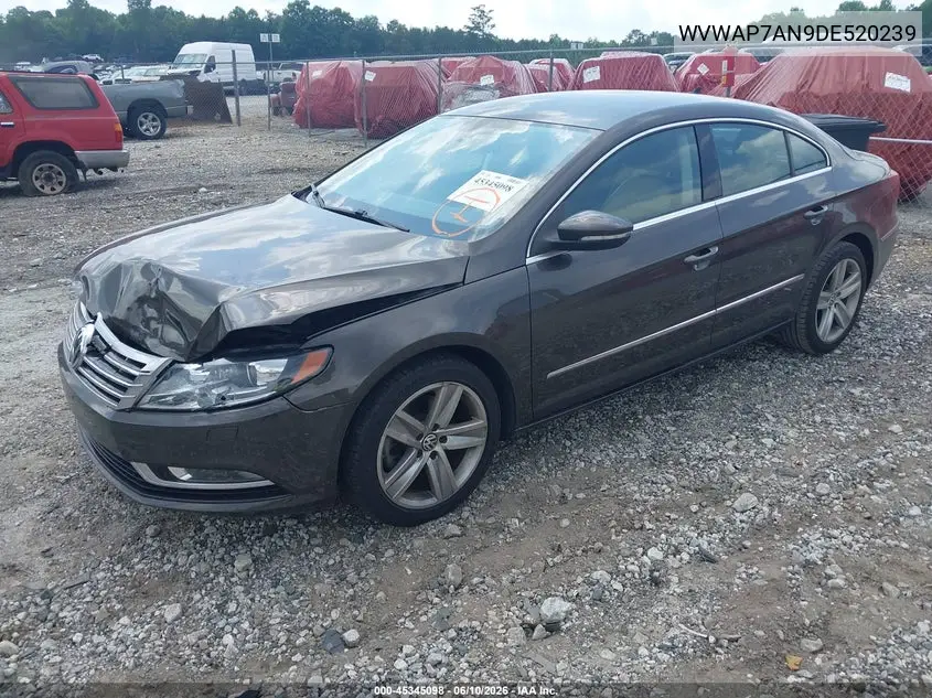 2013 Volkswagen Cc 2.0T Sport VIN: WVWAP7AN9DE520239 Lot: 45345098
