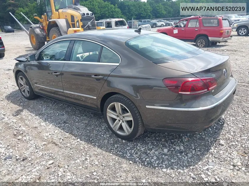 2013 Volkswagen Cc 2.0T Sport VIN: WVWAP7AN9DE520239 Lot: 45345098