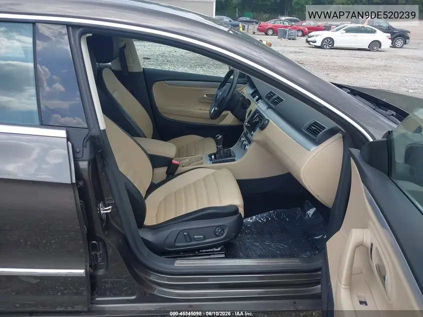 2013 Volkswagen Cc 2.0T Sport VIN: WVWAP7AN9DE520239 Lot: 45345098