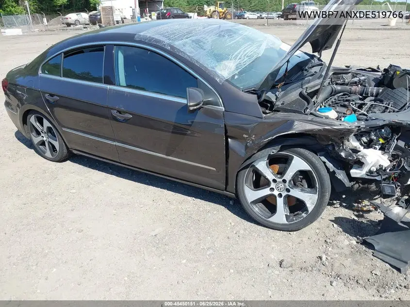 2013 Volkswagen Cc 2.0T Sport VIN: WVWBP7ANXDE519766 Lot: 45450151