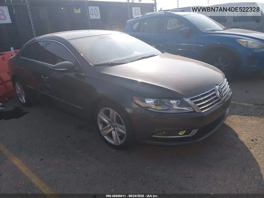 2013 Volkswagen Cc 2.0T Sport VIN: WVWBN7AN4DE522328 Lot: 45458411