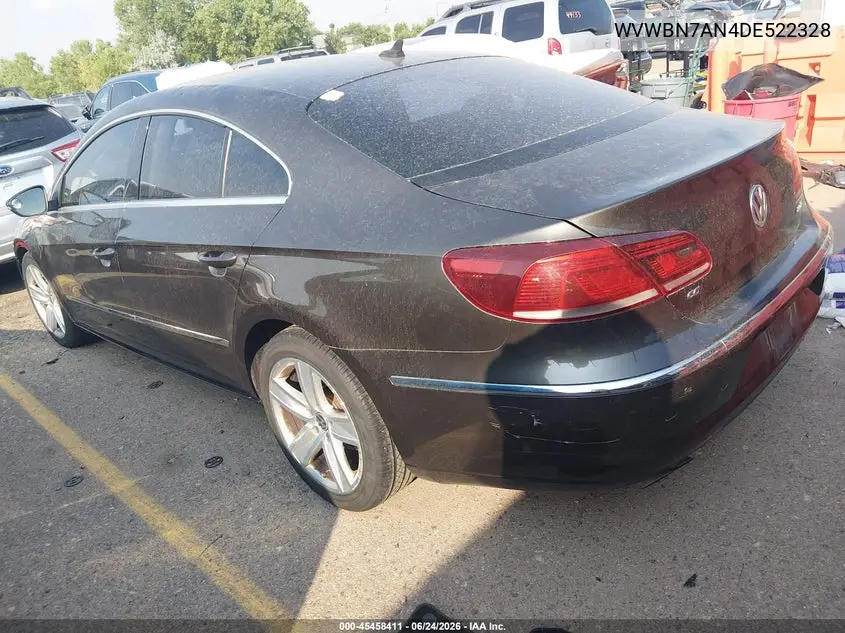 2013 Volkswagen Cc 2.0T Sport VIN: WVWBN7AN4DE522328 Lot: 45458411