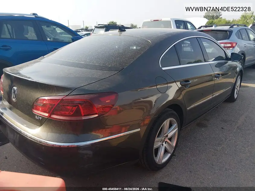 2013 Volkswagen Cc 2.0T Sport VIN: WVWBN7AN4DE522328 Lot: 45458411