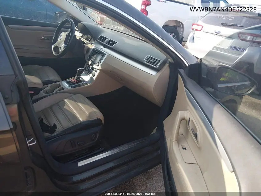 2013 Volkswagen Cc 2.0T Sport VIN: WVWBN7AN4DE522328 Lot: 45458411