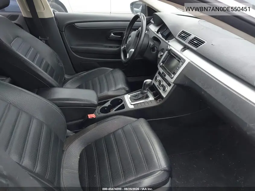 2013 Volkswagen Cc 2.0T Sport VIN: WVWBN7AN0DE550451 Lot: 45474200
