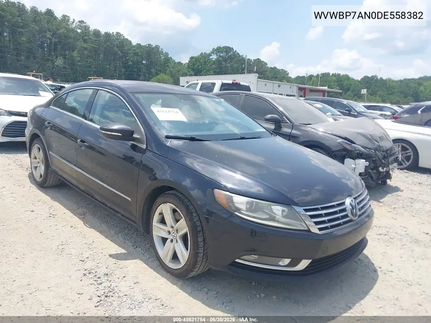 2013 Volkswagen Cc 2.0T Sport VIN: WVWBP7AN0DE558382 Lot: 45521754