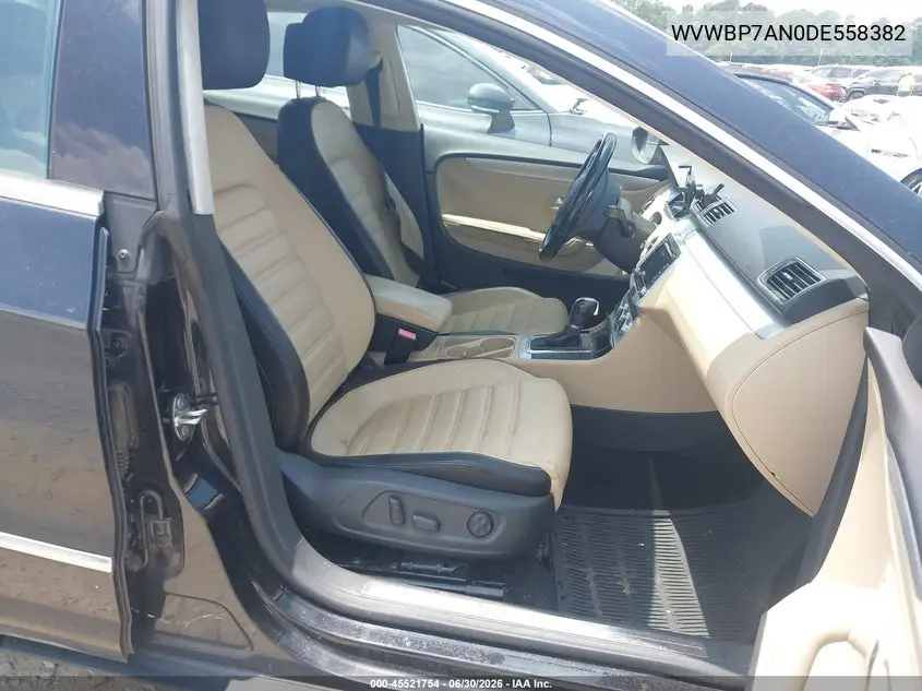 2013 Volkswagen Cc 2.0T Sport VIN: WVWBP7AN0DE558382 Lot: 45521754