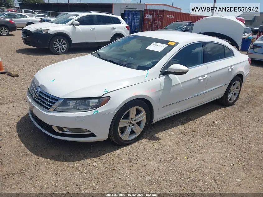 2013 Volkswagen Cc 2.0T Sport VIN: WVWBP7AN2DE556942 Lot: 45533099